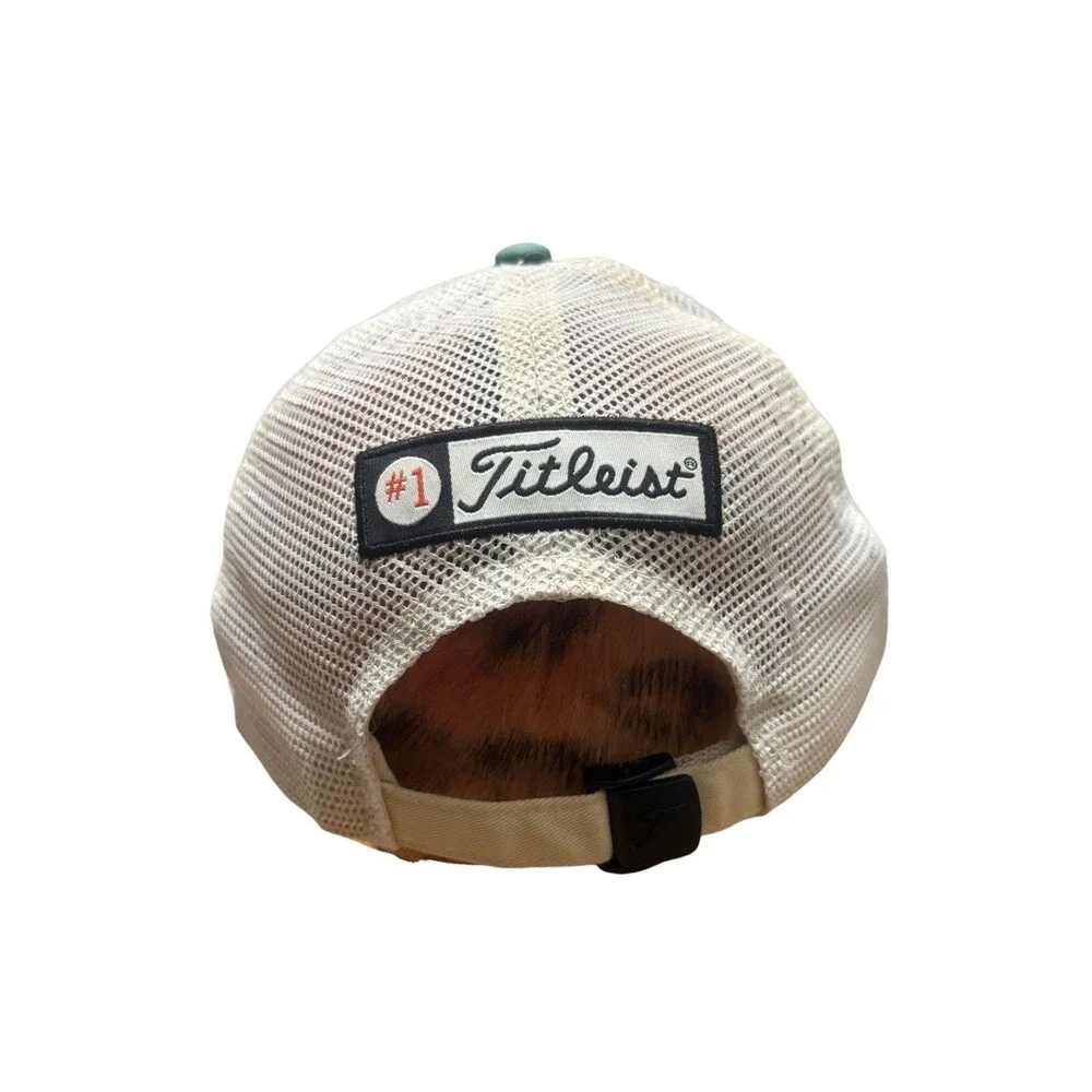 Vintage #1 Titleist FJ Green Golf Hat Tour Series With Strap